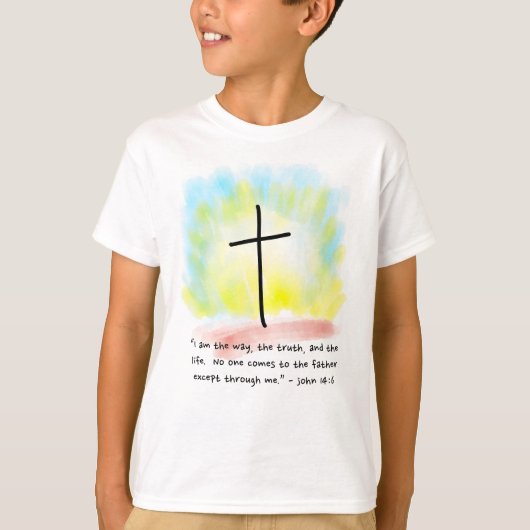 JOHN 14:6 Boys' T-Shirt (Voorkant)