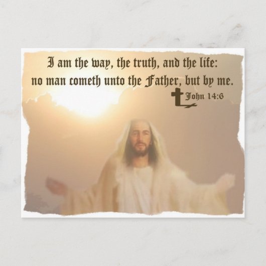John 14:6 briefkaart (Voorkant)