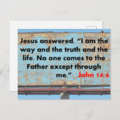 John 14:6 briefkaart (Voorkant / Achterkant)