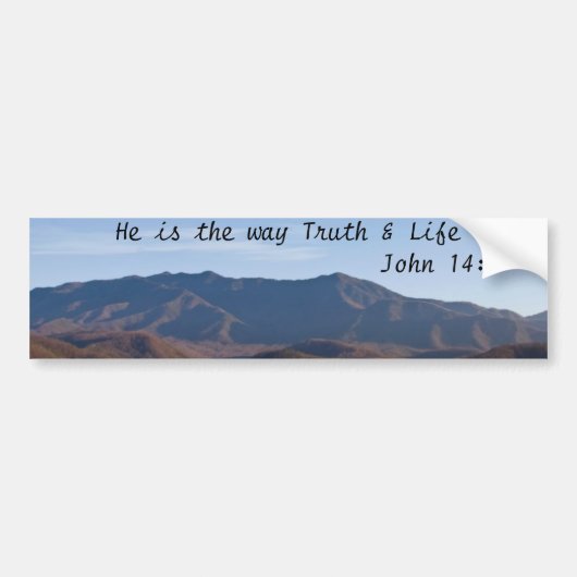 John 14:6 bumpersticker (Voorkant)