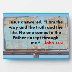 John 14:6 fotoplaat