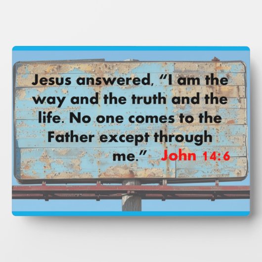 John 14:6 fotoplaat (voorkant)