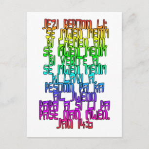 John 14:6 Haïtiaanse Creole Briefkaart