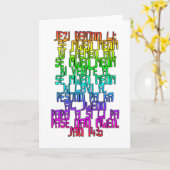 John 14:6 Haïtiaanse Creool Kaart (Gele Bloem)