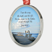 John 14:6 Ik ben de weg... Metalen Ornament (Links)