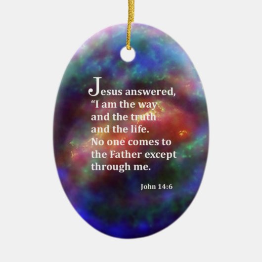John 14:6 keramisch ornament (Voorkant)