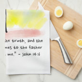 JOHN 14:6 Keukenhanddoek (Quarter Fold)