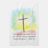 JOHN 14:6 Keukenhanddoek (Verticaal)