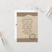 John 14:6 KJV Bijbel verse Pic Flat Wenskaart Kaart (Voorkant / Achterkant in situ)