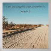 John 14:6 KJV Wall Art – Scripture Poster (Voorkant)