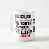 John 14:6 koffiemok (Voorkant links)