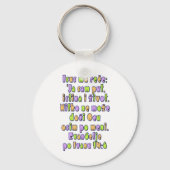 John 14:6 Kroatisch Sleutelhanger (Voorkant)