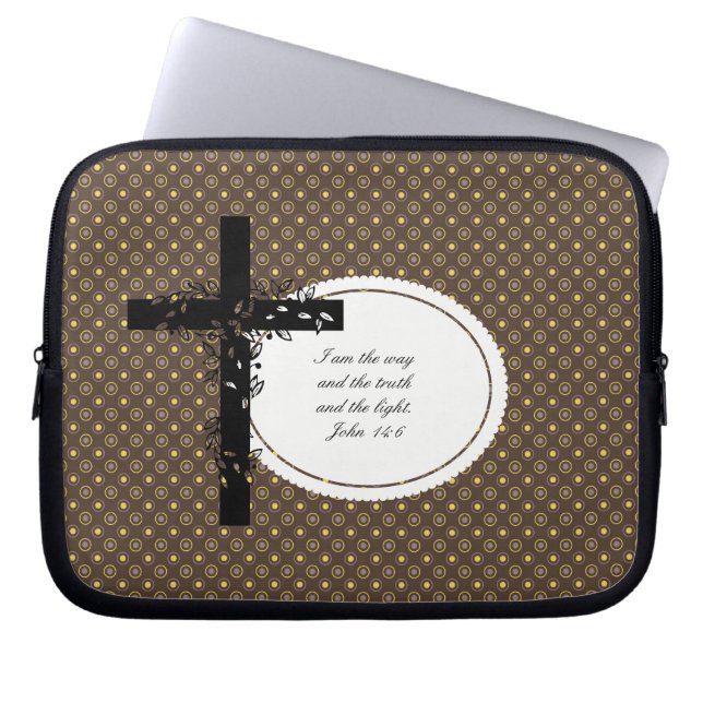 John 14:6 Laptop of Netbook Carrier Sleeve (Voorkant)