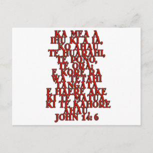 John 14:6 Maori Briefkaart