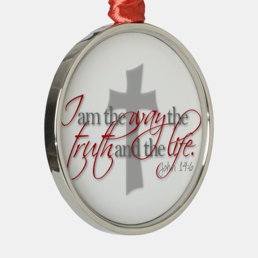 John 14:6 metalen ornament (Rechts)