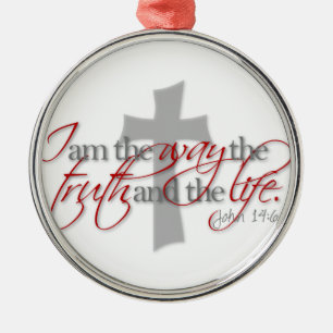 John 14:6 metalen ornament