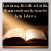 John 14:6 muur 24+24 muurPoster Poster (Voorkant)
