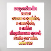 John 14:6 Portugees Poster (Voorkant)
