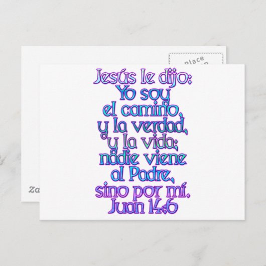 John 14:6 Spaans Briefkaart (Voorkant / Achterkant)