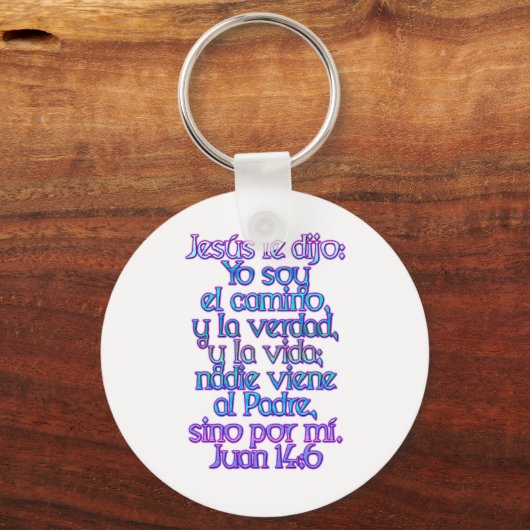 John 14:6 Spaans Sleutelhanger (Voorkant)