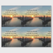 JOHN 14:6 SUNSET FOTO-ONTWERP CADEAUPAPIER (Vlak)