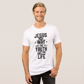 John 14:6 Tri-Blend shirt (Voorkant volledig)