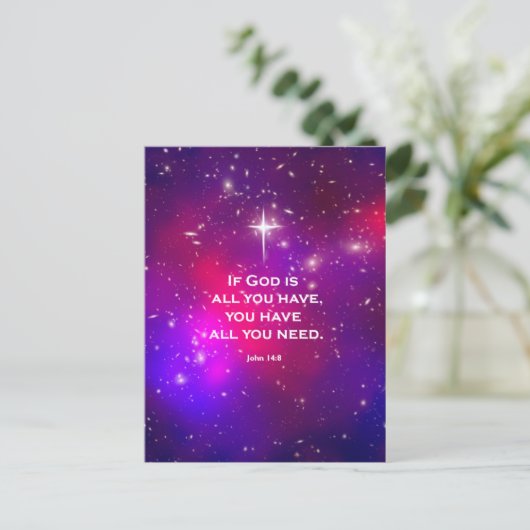 John 14:8 briefkaart (Staand voorkant)