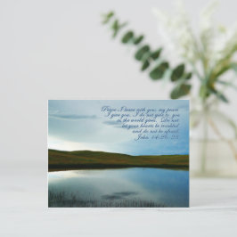 John 14 Inspirerend van de Manuscript van de Vrede Briefkaart