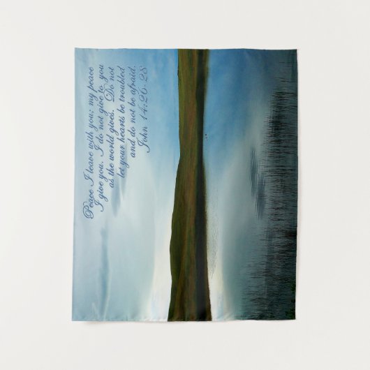 John 14 Inspirerend van de Manuscript van de Vrede Wandkleed (Voorkant)