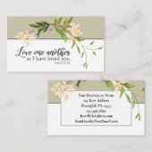 John 15:12 hou van elkaar omdat ik van je hou visitekaartje (Voorkant / Achterkant)