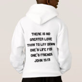 John 15:13 Boys Hoodie (Achterkant)