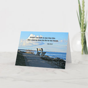 John 15:13 Grotere liefde hath geen man dan dit… Feestdagen Kaart