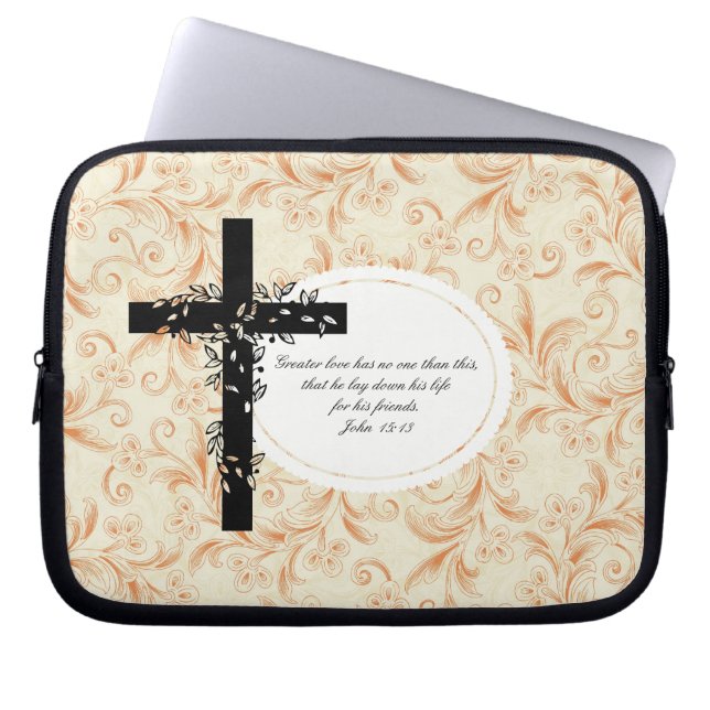 John 15:13 Laptop of Netbook Carrier Sleeve (Voorkant)