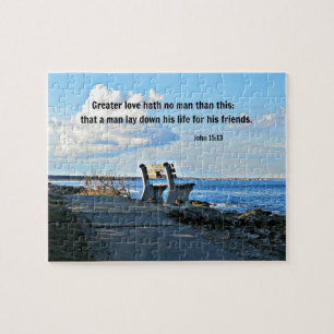 John 15:13 Meer liefde met geen man dan dit... Legpuzzel