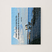 John 15:13 Meer liefde met geen man dan dit... Legpuzzel (Verticaal)