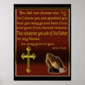 John 15:16 poster (Voorkant)