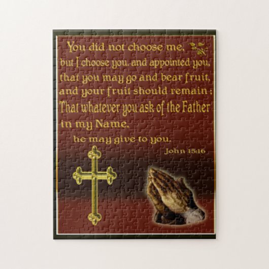 John 15:16 puzzel legpuzzel (Verticaal)