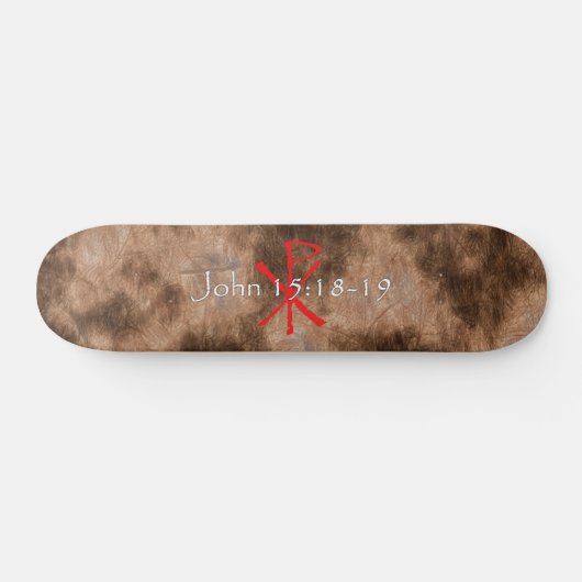 John 15:18-19 persoonlijk skateboard (Horizontaal)