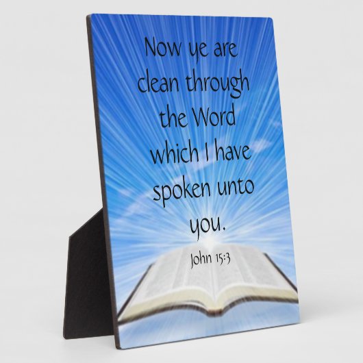 John 15:3 fotoplaat (Zijkant)