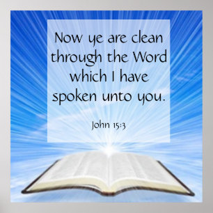 John 15:3 poster