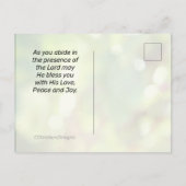 John 15:5 Ik ben de zegen U bent de Bijbel. Briefkaart (Achterkant)