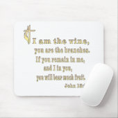 John 15:5-kleding en meer muismat (Met muis)