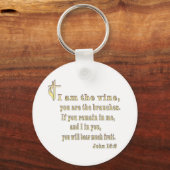 John 15:5-kleding en meer sleutelhanger (Voorkant)