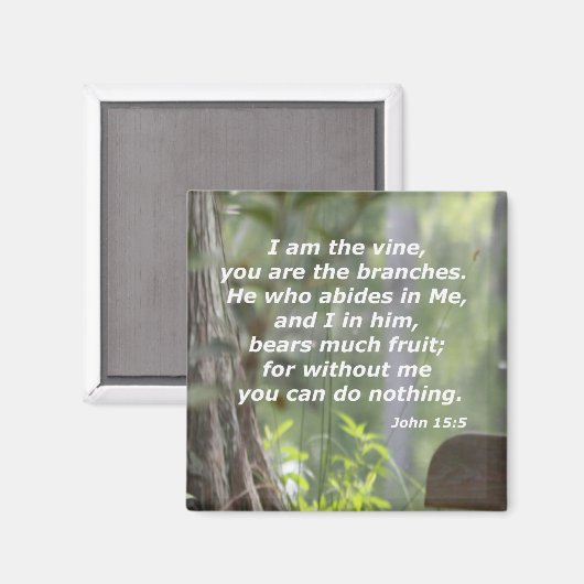 John 15:5 magneet (Voorkant / Achterkant)