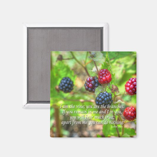John 15:5 magneet (Voorkant / Achterkant)