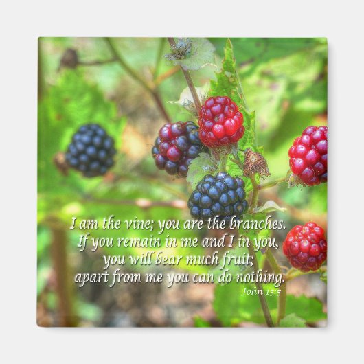 John 15:5 magneet (Voorkant)