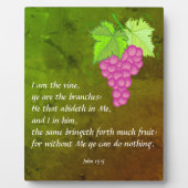 John 15:5 Plaque Fotoplaat (Voorkant)