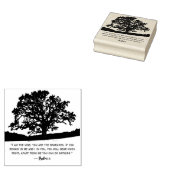 John 15:5 Sacred Tree of Life Rubberstempel (Gestempeld)