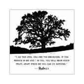 John 15:5 Sacred Tree of Life Rubberstempel (Afrduk)