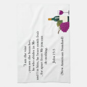John 15:5 Verse Kitchen Towel Theedoek (Verticaal)